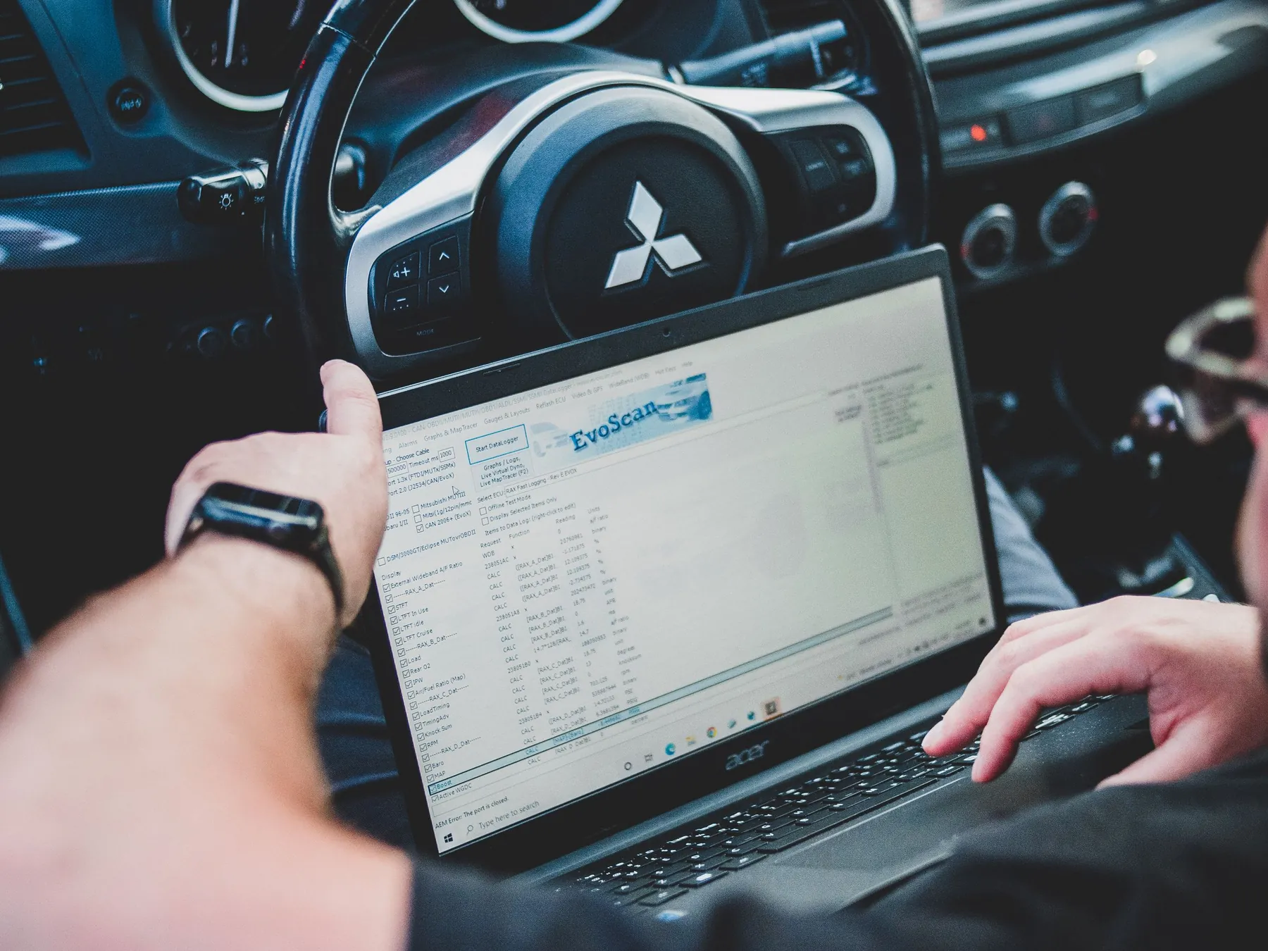 Softwarediagnose am Fahrzeug